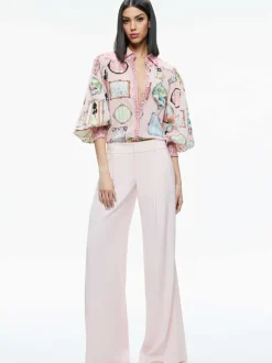 Tiffie Staceface Drama Sleeve Blouse