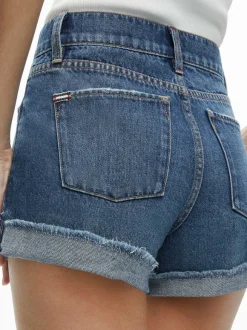 Trish Low Rise Baggy Short With Raw Hem