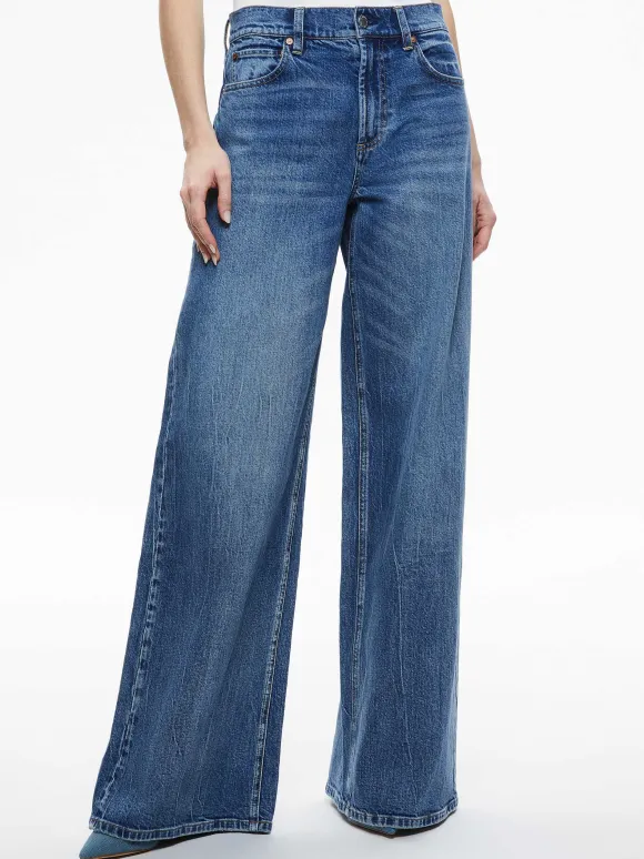 Trish Mid Rise Baggy Jean