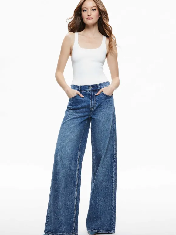 Trish Mid Rise Baggy Jean