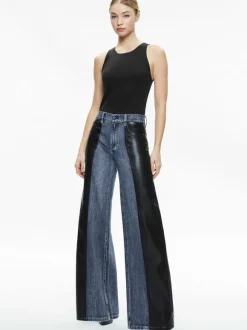 Trish Vegan Leather Baggy Jean