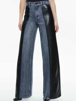 Trish Vegan Leather Baggy Jean