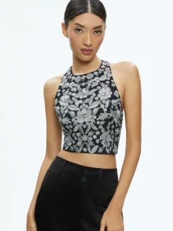 Tru Racer Back Fitted Crop Top