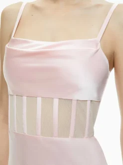 Valentina Draped Corset Maxi Dress