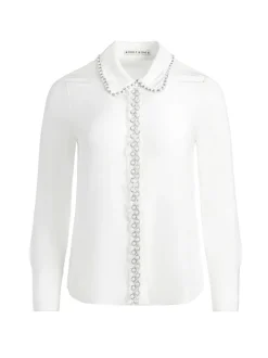 Willa Embellished Placket Top
