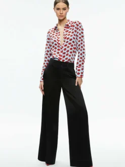 Willa Placket Top With Piping
