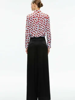 Willa Placket Top With Piping