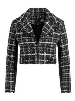 Yardley Cropped Fray Hem Jacket