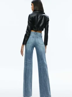 Yardley Leather Cropped Jacket